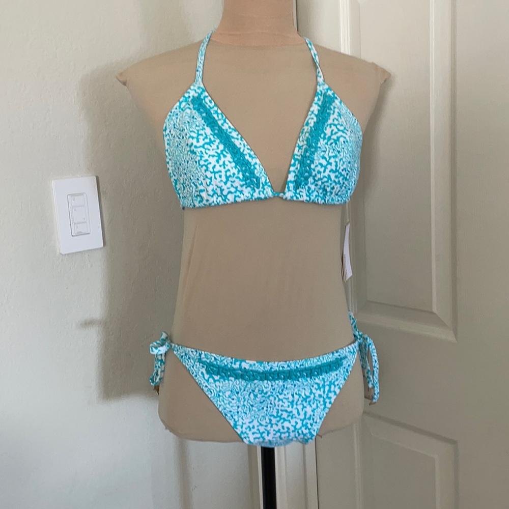 Turquoise Micheal Kors 2 piece bikini